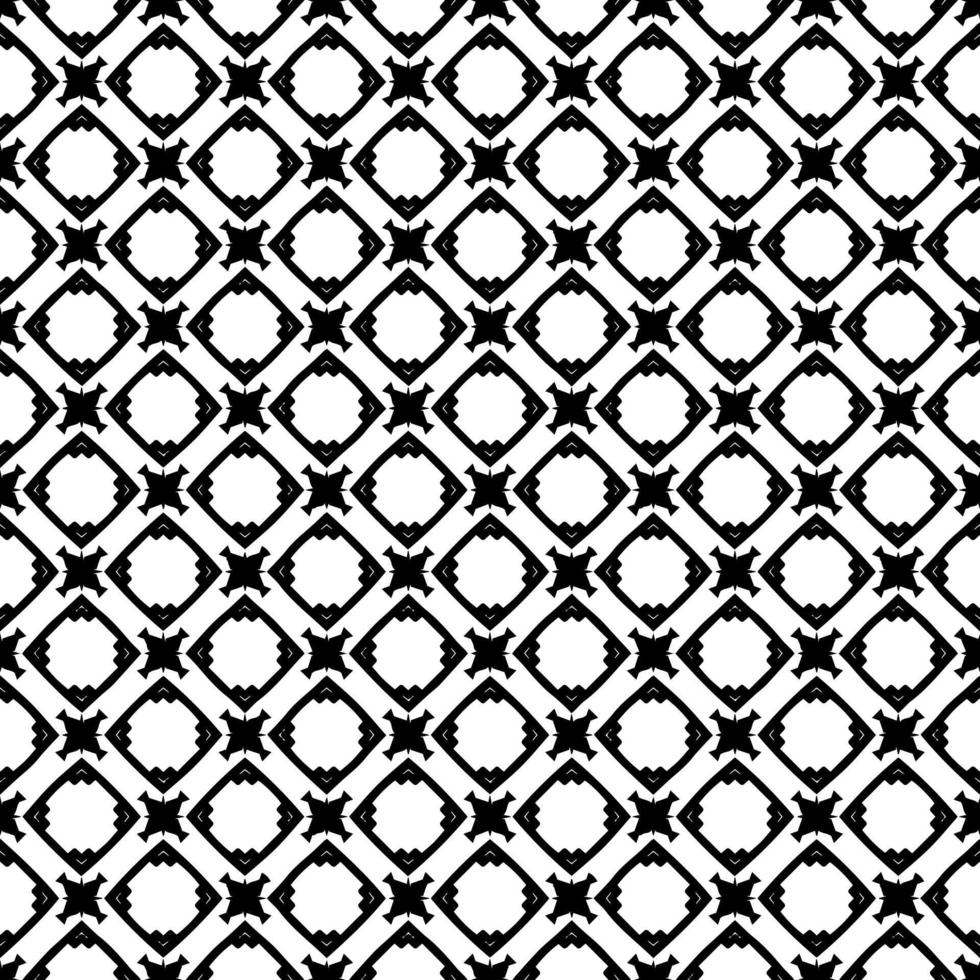 texture de motif de surface noir et blanc. bw conception graphique ornementale. ornements en mosaïque. modèle de modèle. vecteur