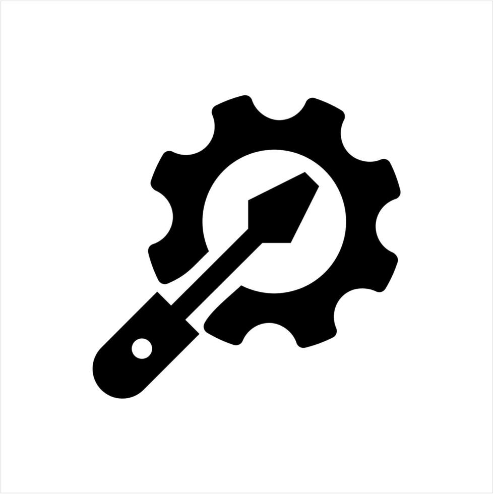 icône et logo vectoriels d'engrenages et de paramètres simples pour la technologie et l'entreprise industrielle vecteur