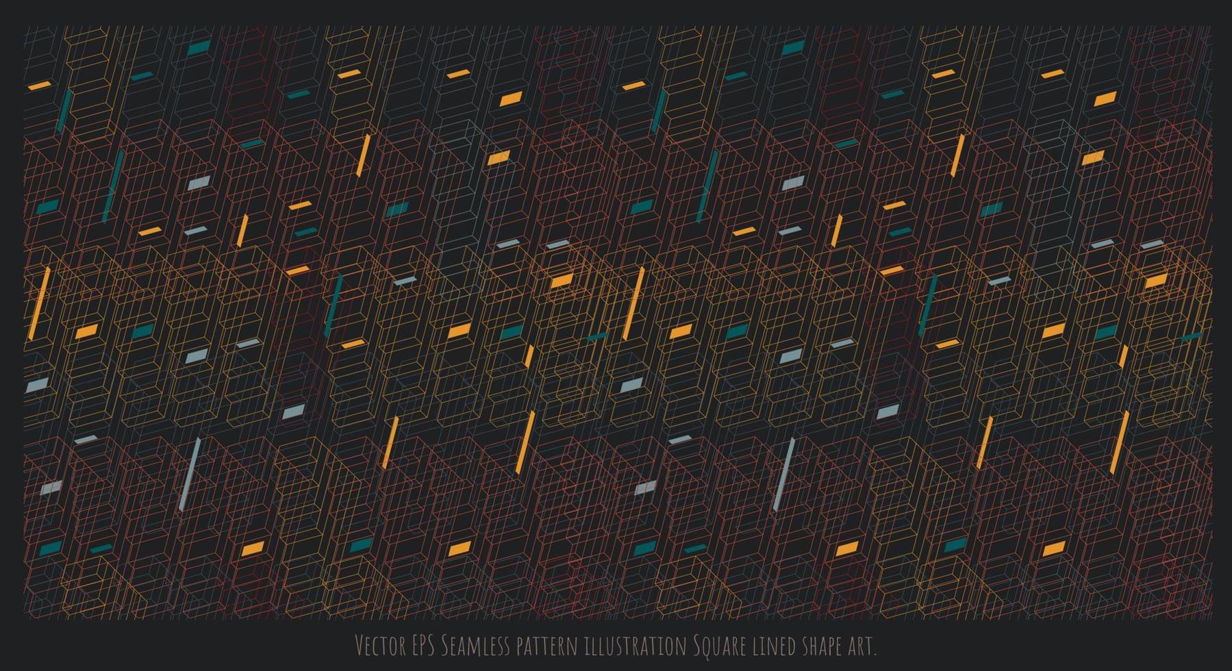 vecteur, eps, seamless, modèle, illustration, carrée, bordé, forme, art vecteur