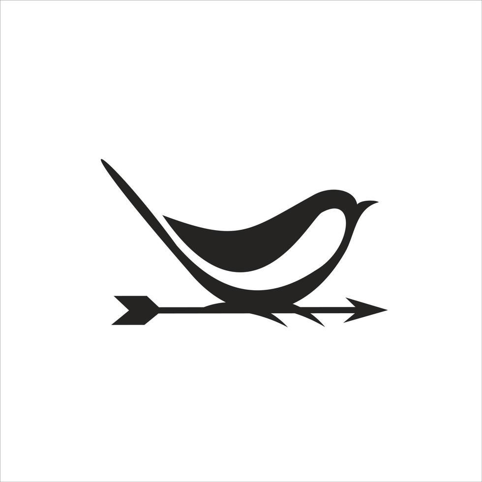 animal logo moineau oiseau illustration vecteur