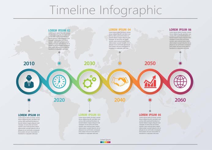 Modèle d&#39;infographie de présentation entreprise vecteur