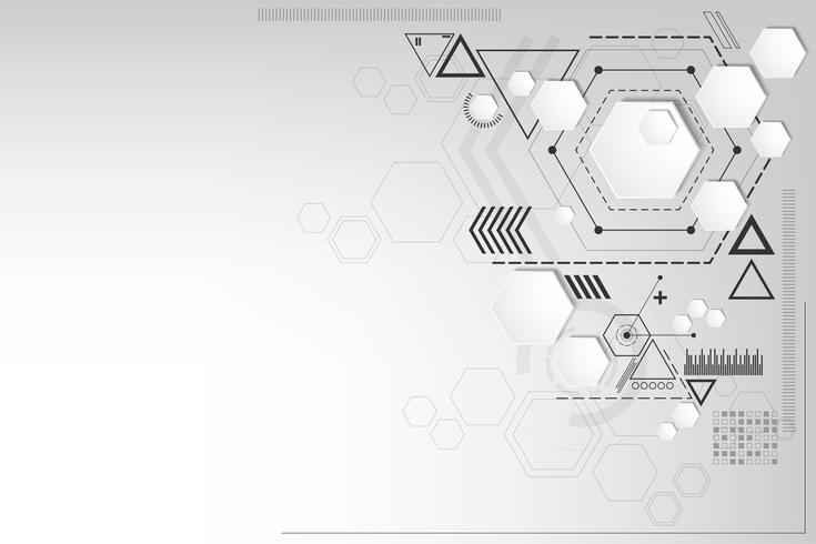 Fond de vecteur dans le concept de technologie.