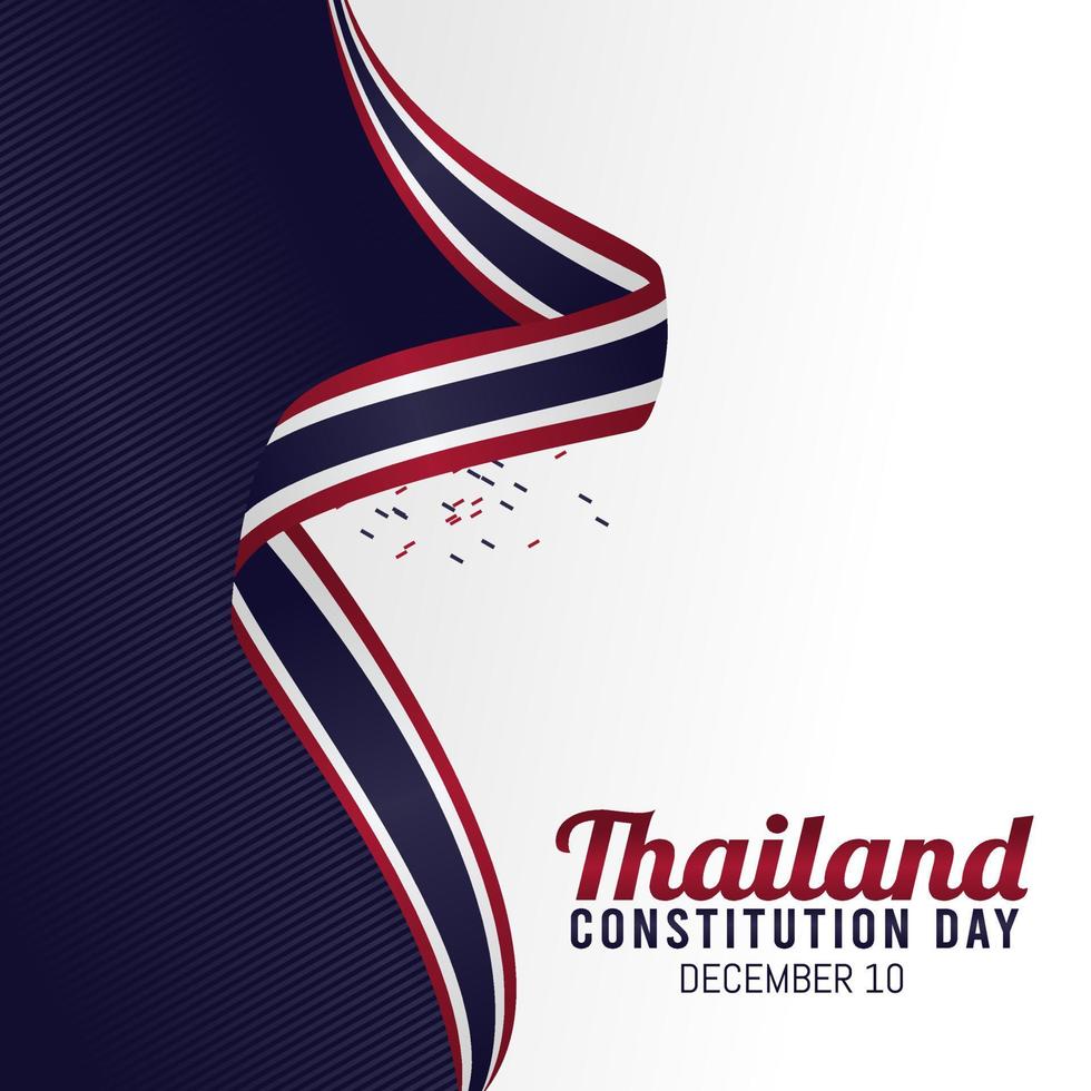 illustration vectorielle du jour de la constitution de la thaïlande vecteur