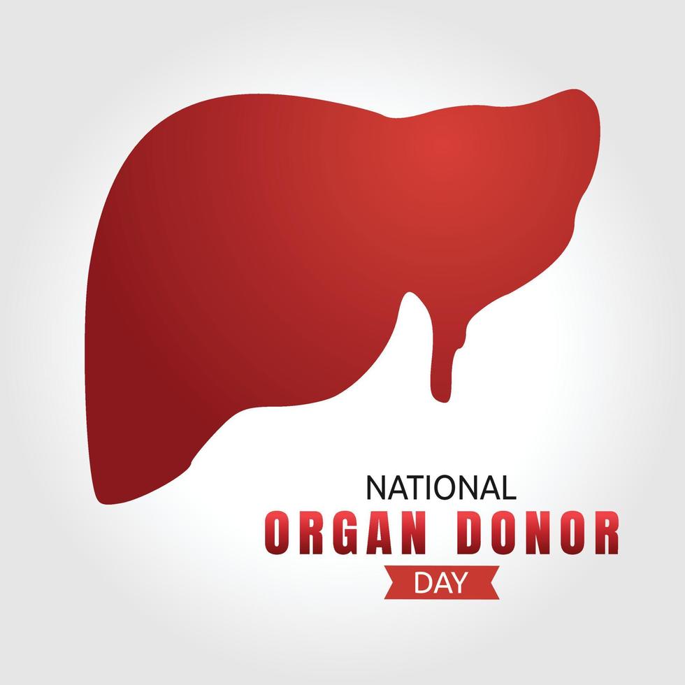 illustration vectorielle de la journée nationale des donneurs d'organes vecteur