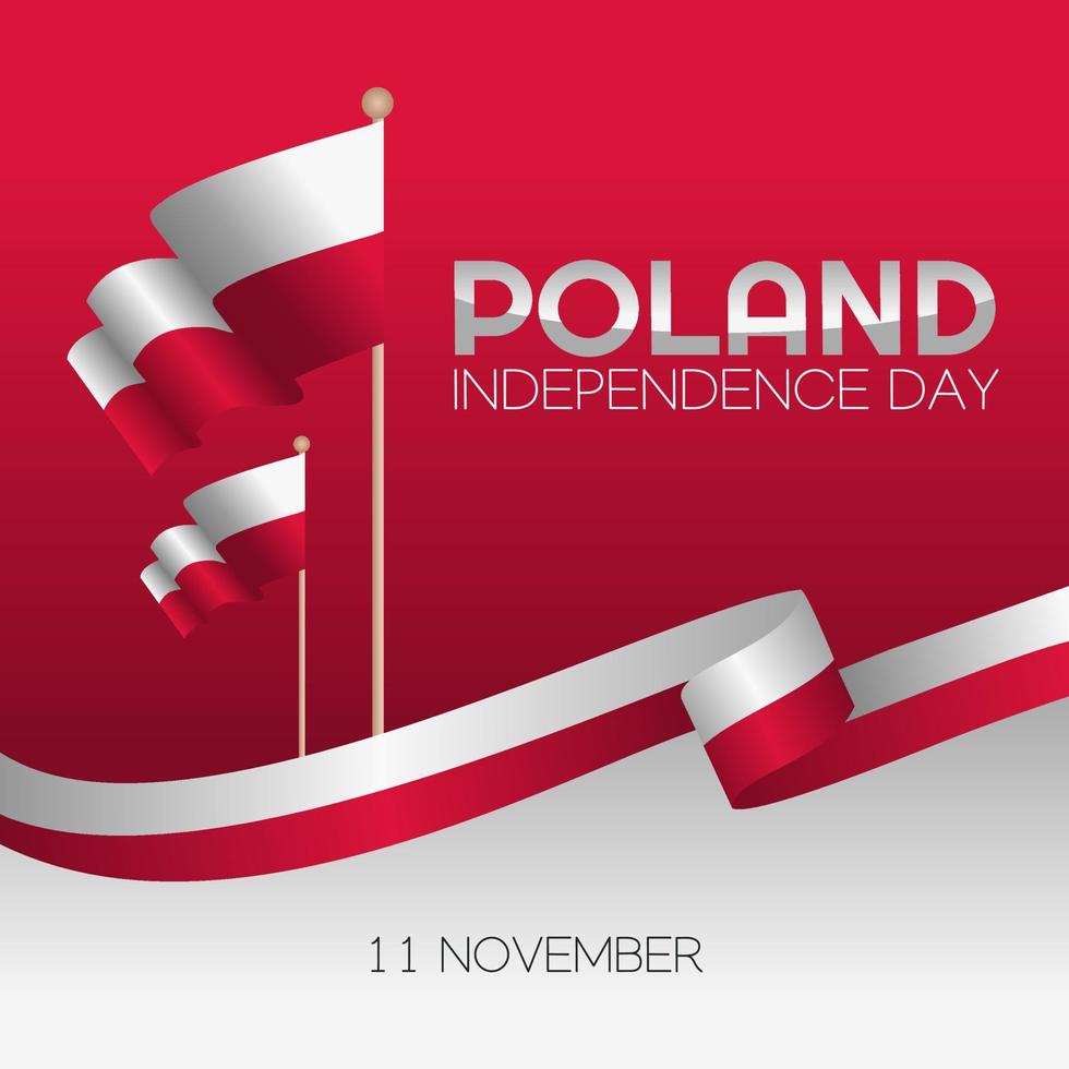 illustration vectorielle de la fête de l'indépendance de la pologne vecteur