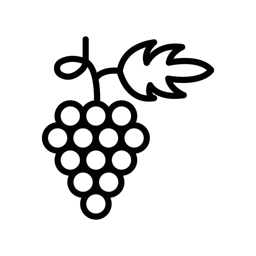 icône de la ligne de vin. adapté à l'icône de fruits. conception simple modifiable. vecteur de modèle de conception
