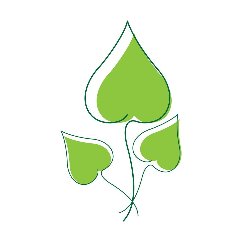 ligne féminine plante verte jardinage création de logo vecteur symbole graphique icône signe illustration idée créative