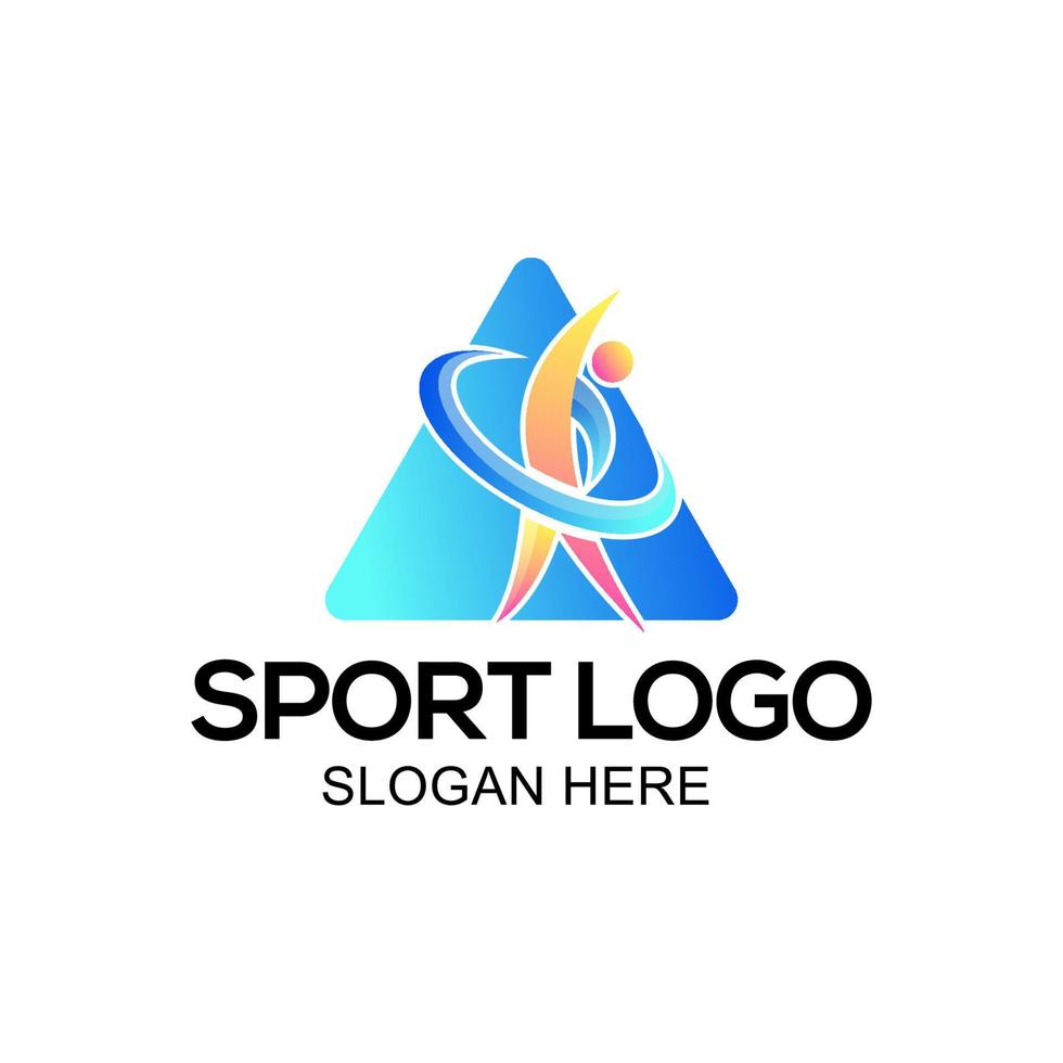 création de logo de sport vecteur