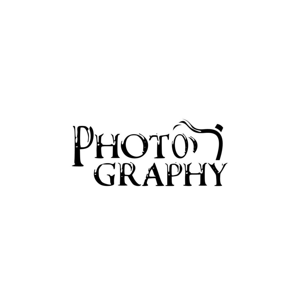 création de logo de photographie vecteur