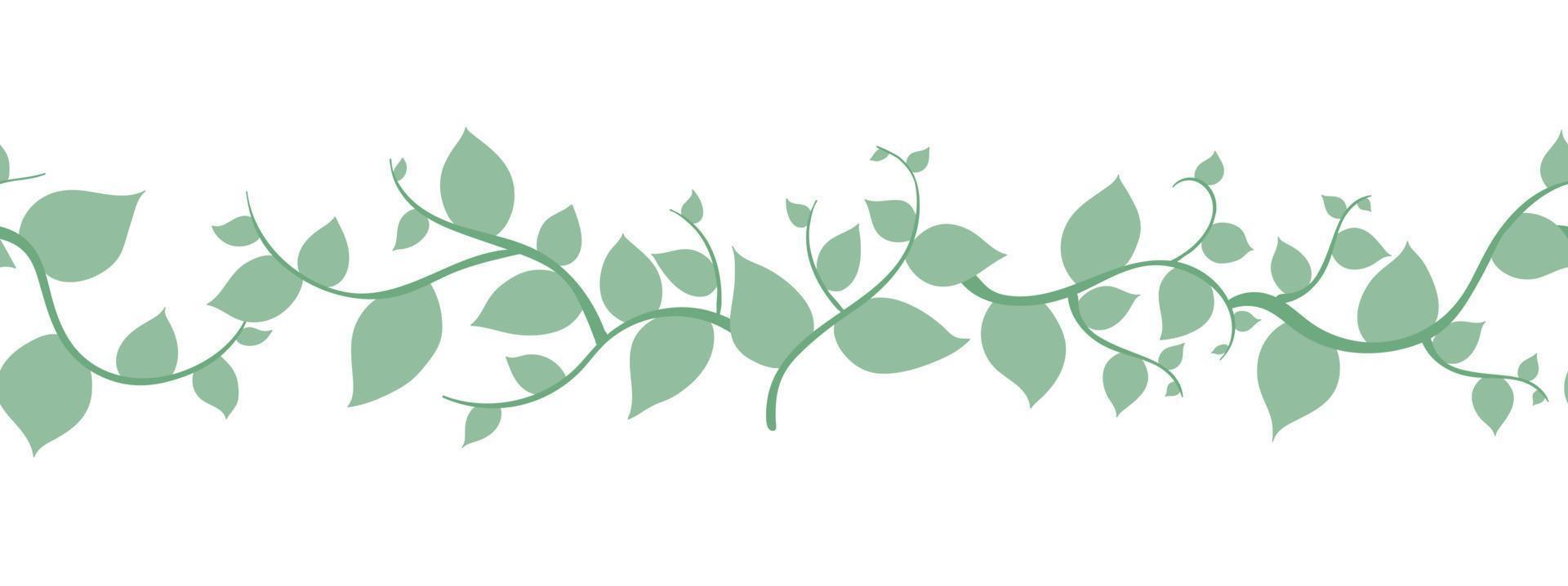 brosse verte transparente, bordure avec conception de branches leafes. illustration dessinée à la main à l'aquarelle. pour les invitations de mariage, cartes de voeux. nature, éléments organiques.vector vecteur