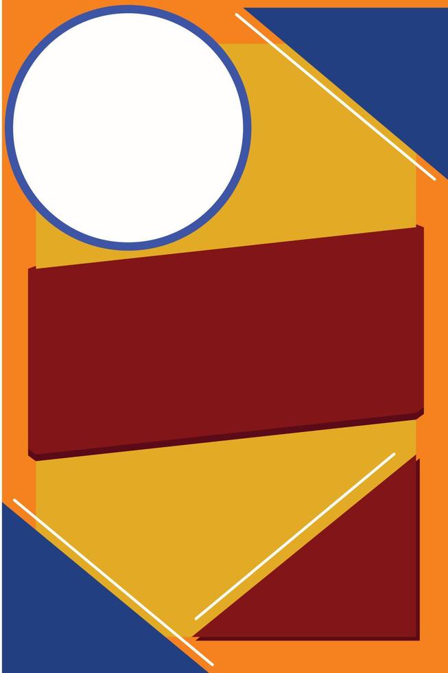 modèle de fond abstrait dans un style de forme géométrique coloré pour affiche vecteur