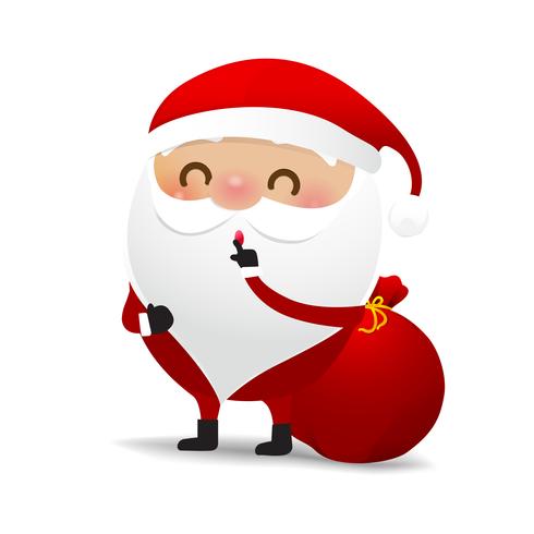 Joyeux Noël personnage Santa Claus cartoon 008 vecteur