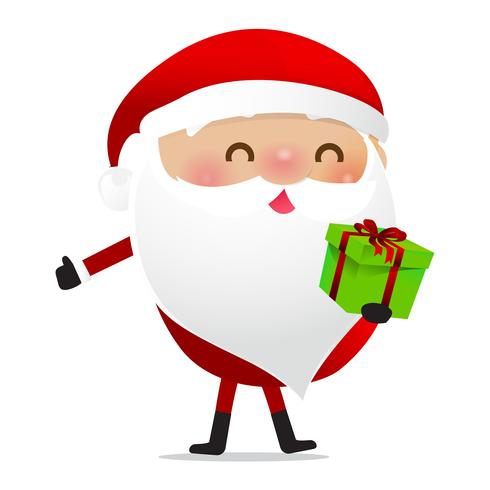 Joyeux Noël personnage Santa Claus cartoon 025 vecteur