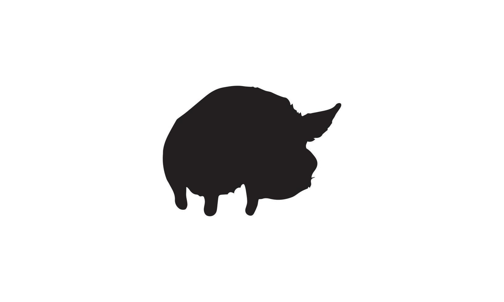 cochon vector illustration design noir et blanc