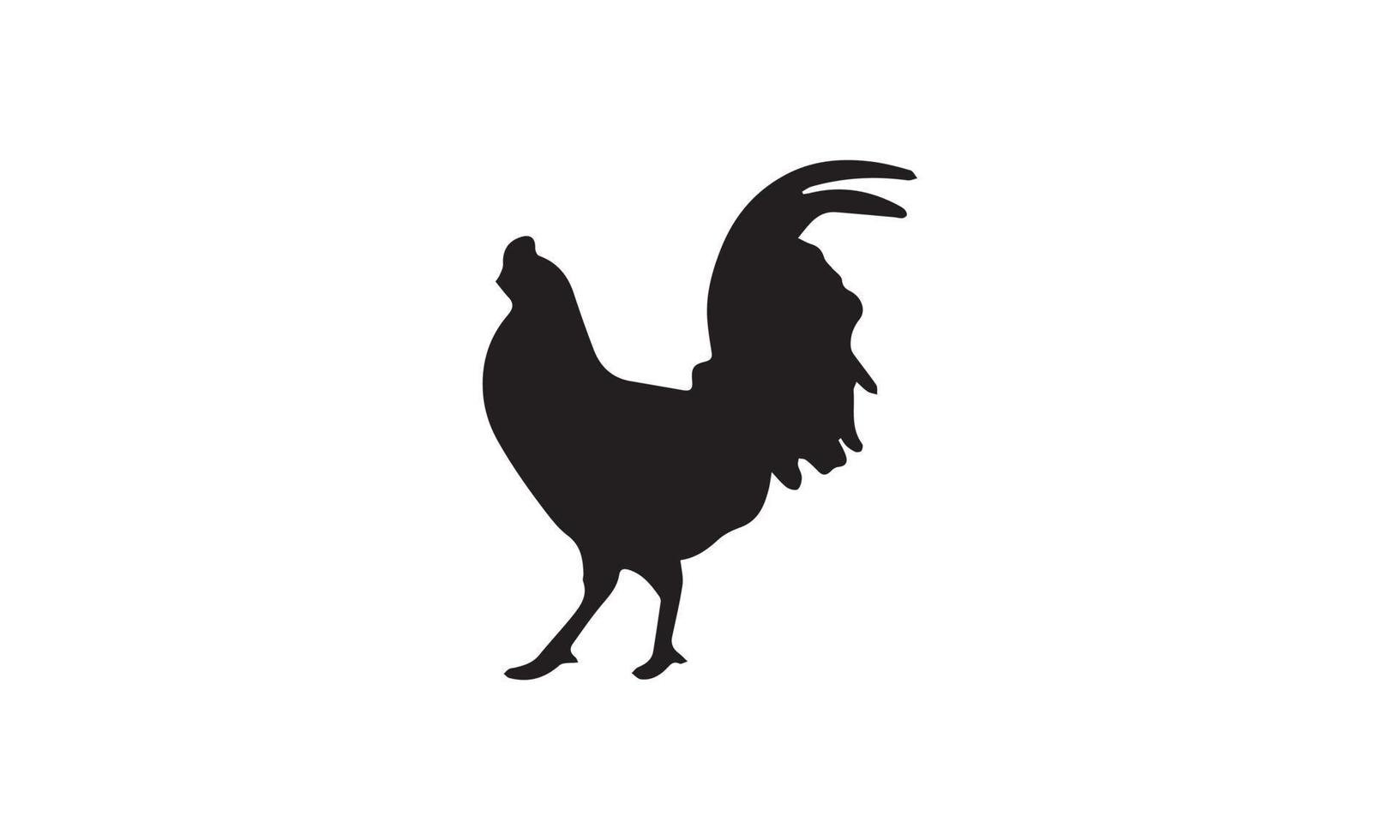 poulet vector illustration design noir et blanc