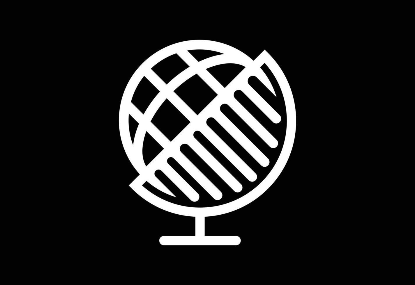 modèle de conception de logo de terre. globe icône signe symbole vecteur