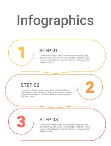 Diagramme d&#39;infographie avec 3 étapes, options ou processus. Modèle d&#39;affaires de vecteur pour la présentation. visualisation de données d&#39;entreprise.