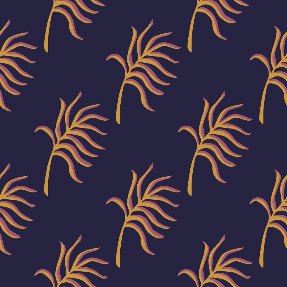 motif tropical vintage, feuilles de palmier arrière-plan botanique harmonieux. vecteur