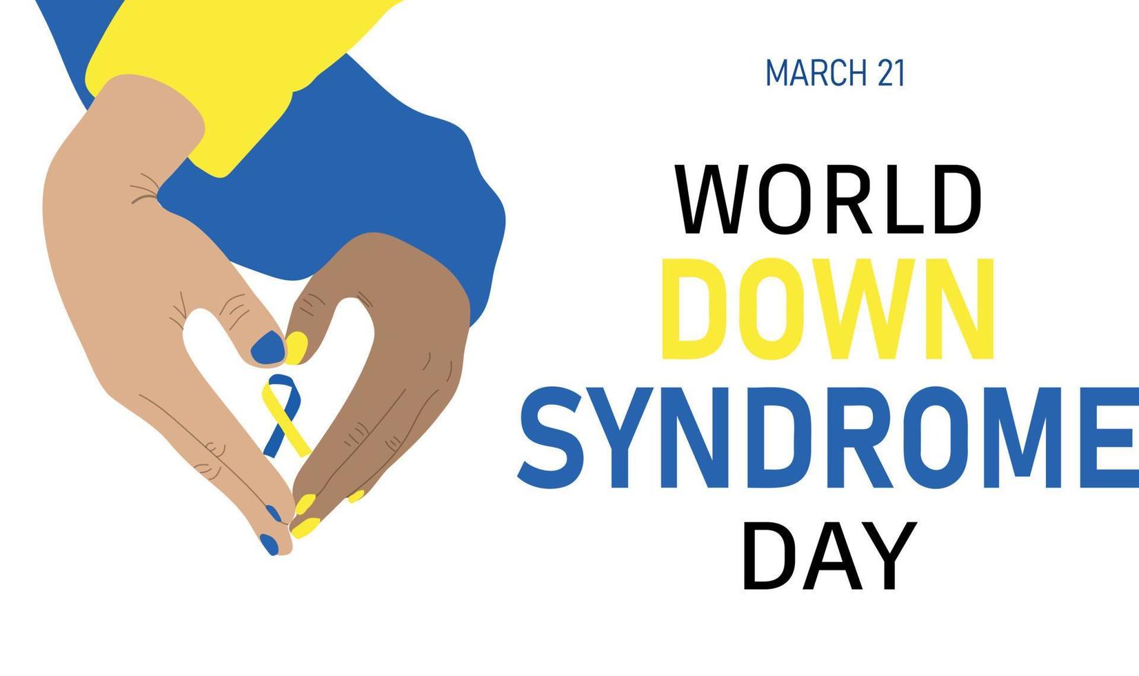 journée mondiale de la trisomie 21 vecteur