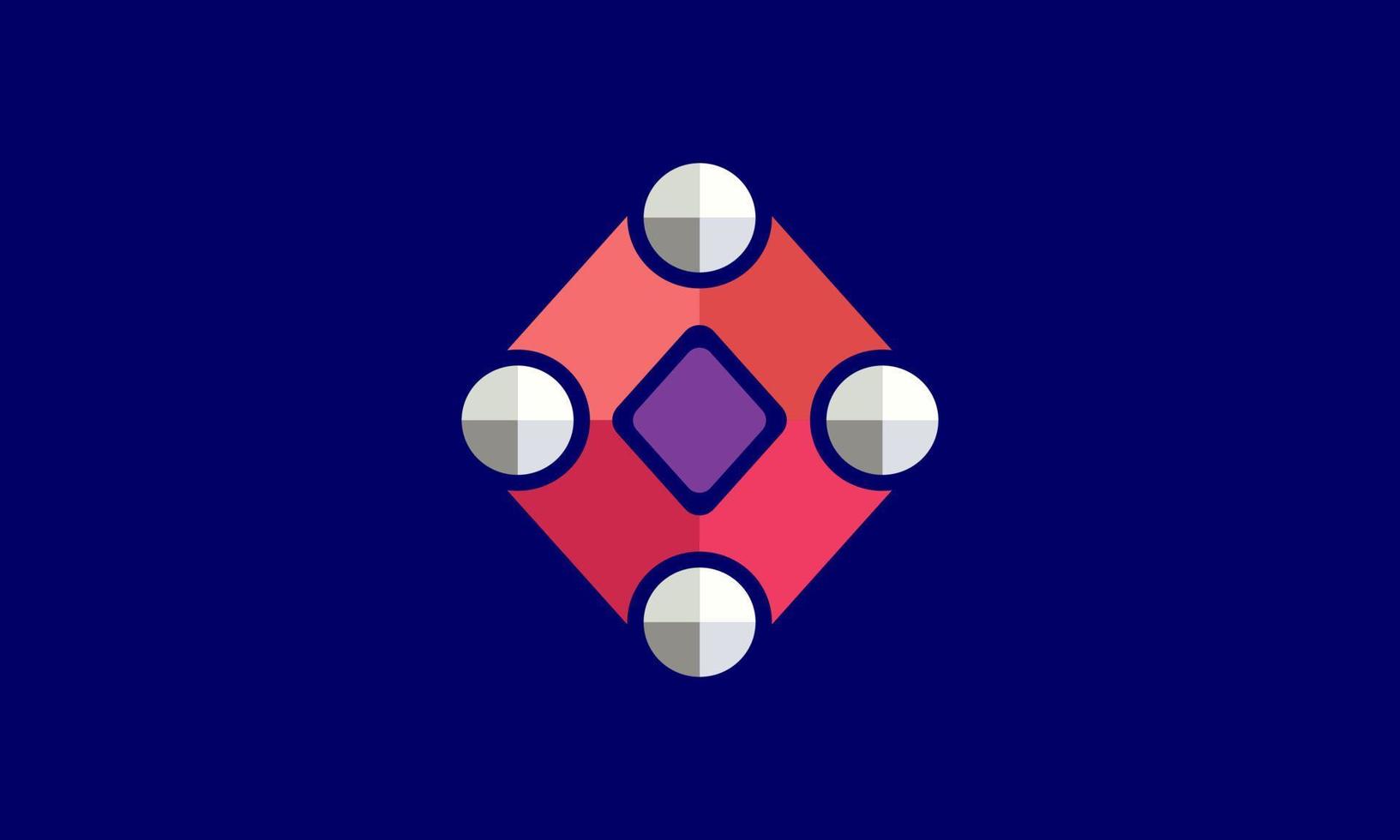illustration de stock idée abstraite rectangulaire pour le logo de conception de société vecteur