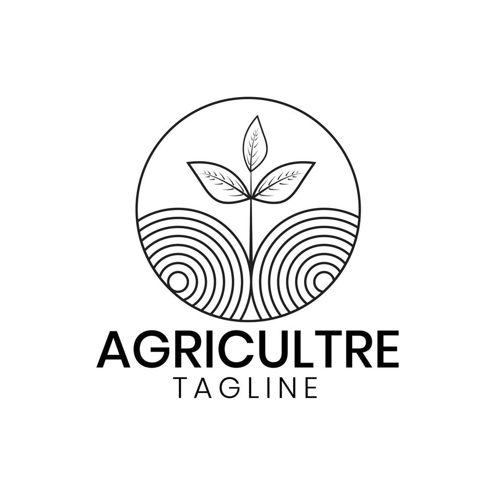 laisse le logo de l'agro entreprise vecteur