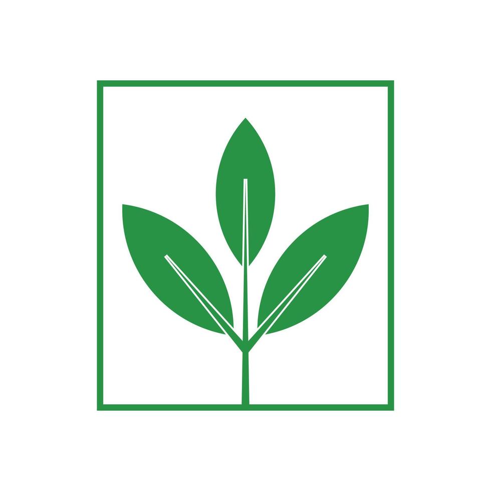 feuilles vertes logo de l'agro-entreprise vecteur