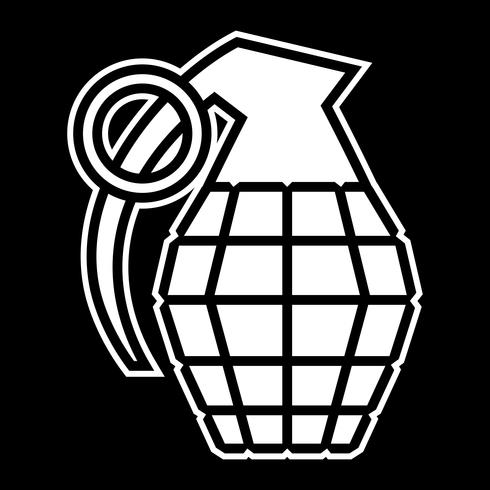 Illustration vectorielle de grenade à main vecteur