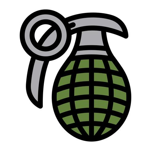Illustration vectorielle de grenade à main vecteur