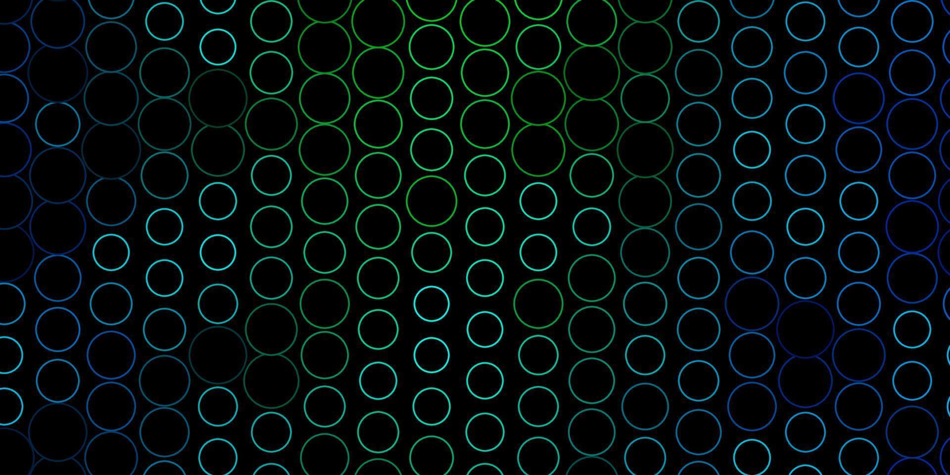 texture de vecteur bleu foncé, vert avec des disques.