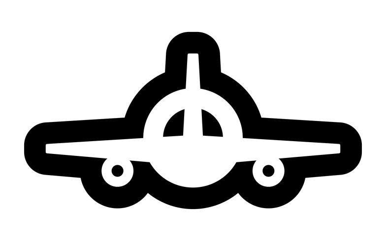 Avion volant Vector Icon