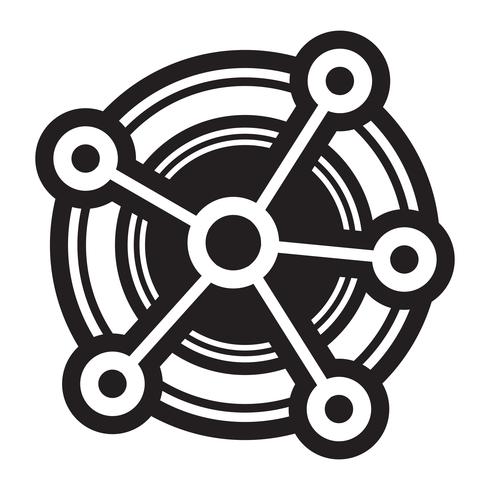 Schéma de réseau Vector Icon