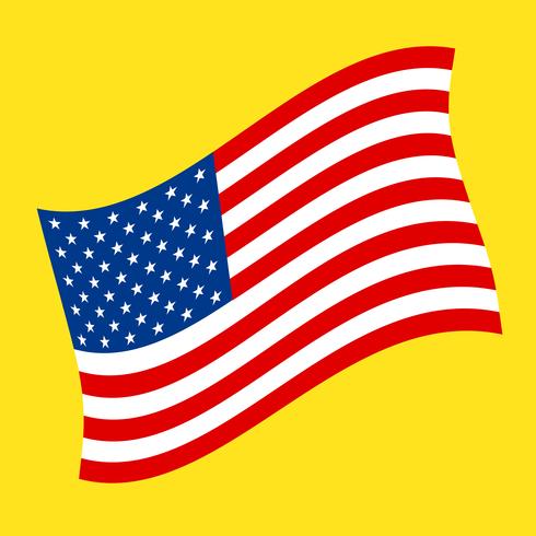 Drapeaux américains vecteur