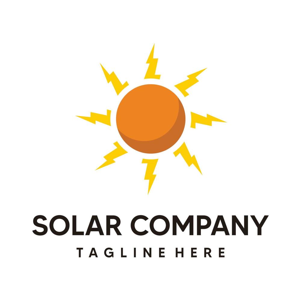 logo énergie solaire vecteur