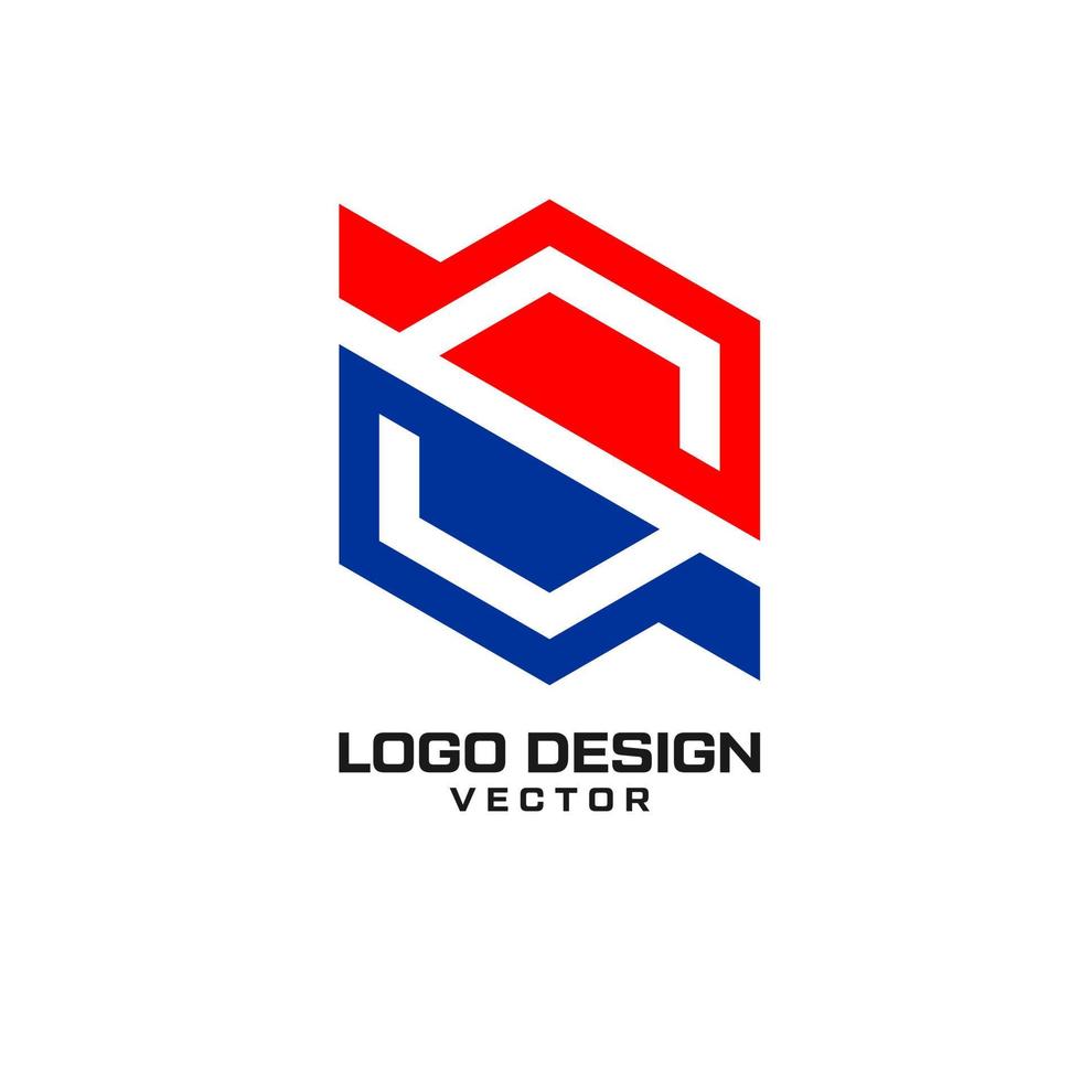 modèle de logo de lettre géométrique s vecteur