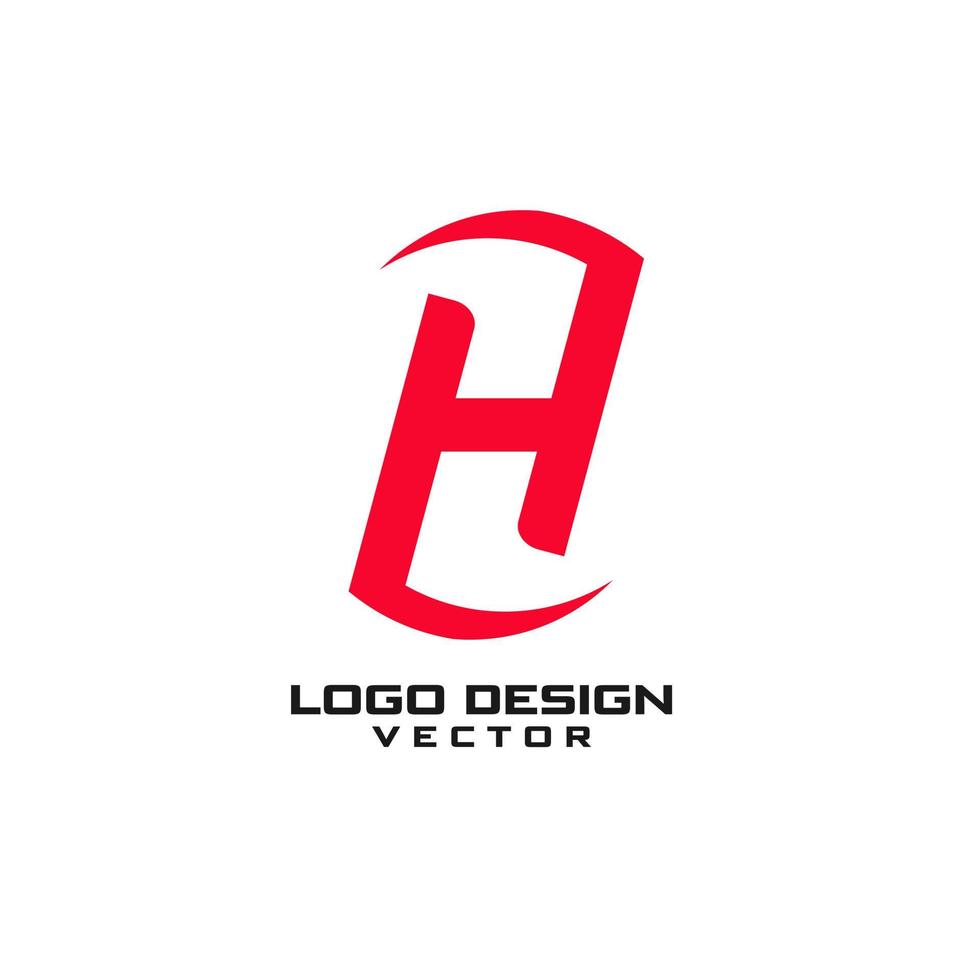 modèle abstrait de logo d'entreprise de symbole h vecteur