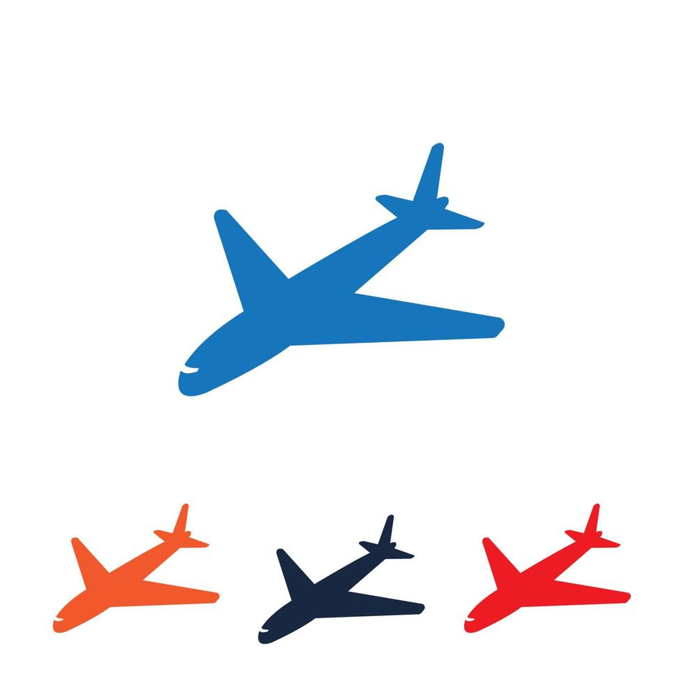 ensemble de logo d'avion vecteur