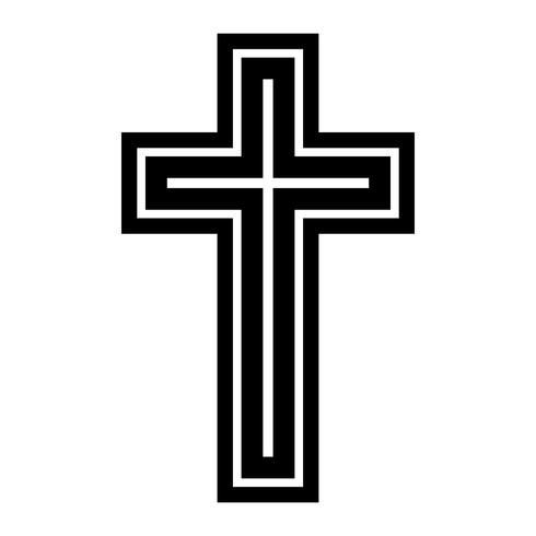 Croix chrétienne vecteur