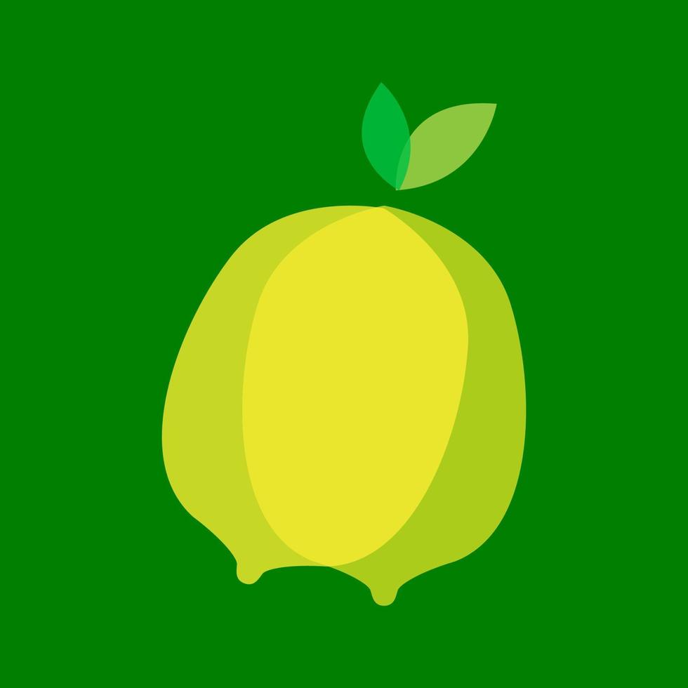 abstrait fruit citron citron vert logo symbole icône vecteur graphisme illustration idée créatif