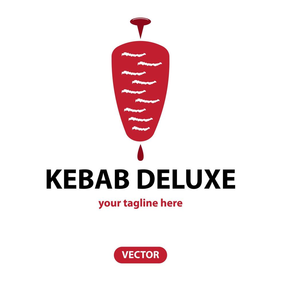 icône du logo doner kebab. vecteur