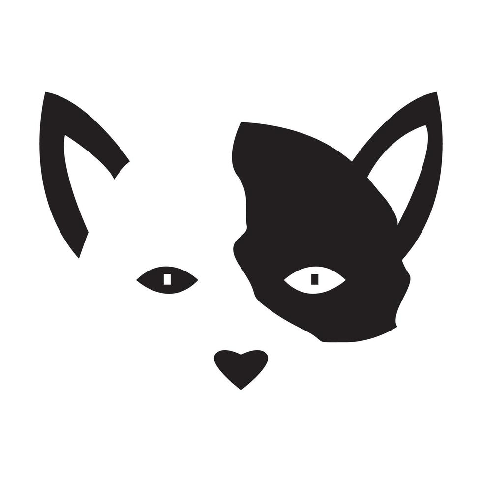 mignon visage boston terrier chien logo design vecteur graphique symbole icône signe illustration idée créative