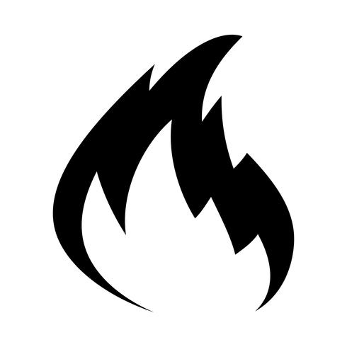Caricature de vecteur Hot Flame Fireball