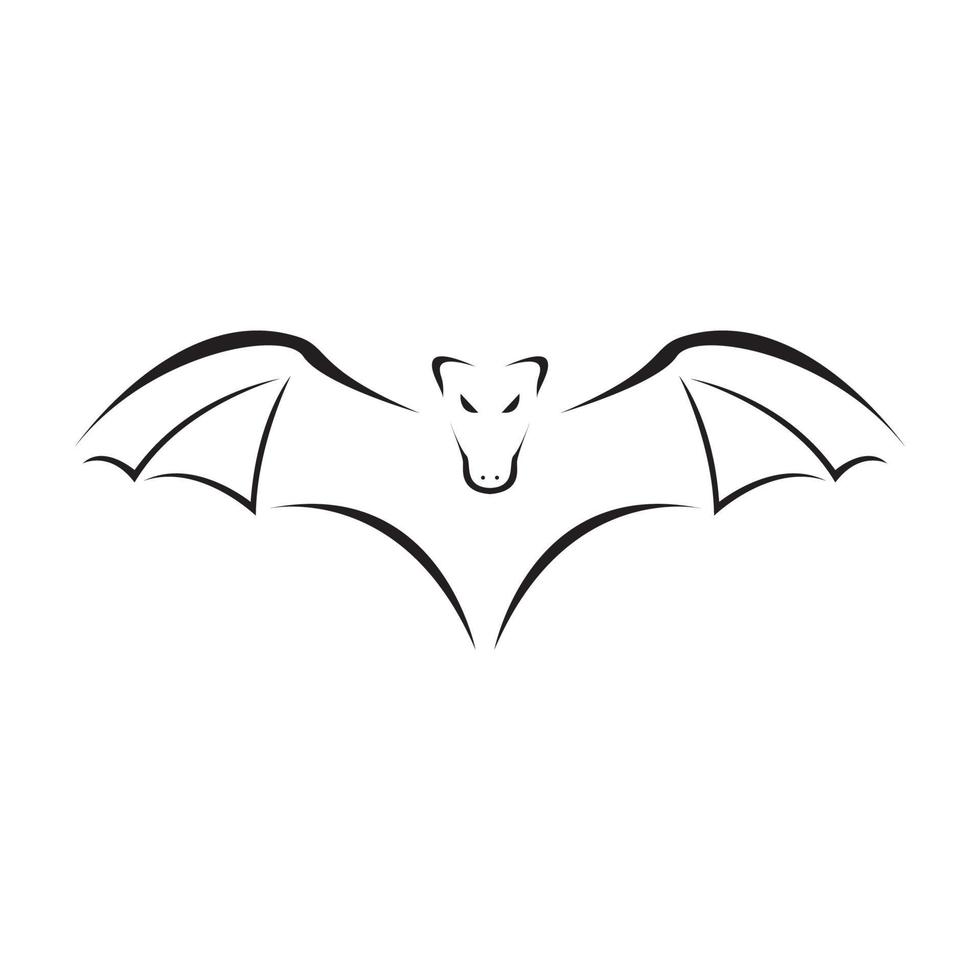 minimal mouche chauves-souris logo design vecteur graphique symbole icône signe illustration idée créative