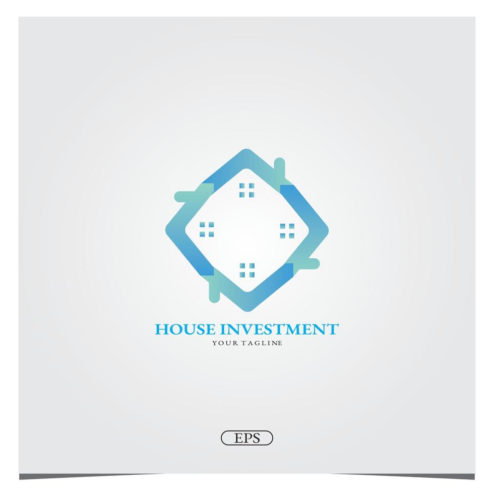 maison investissement logo premium modèle élégant vecteur eps 10