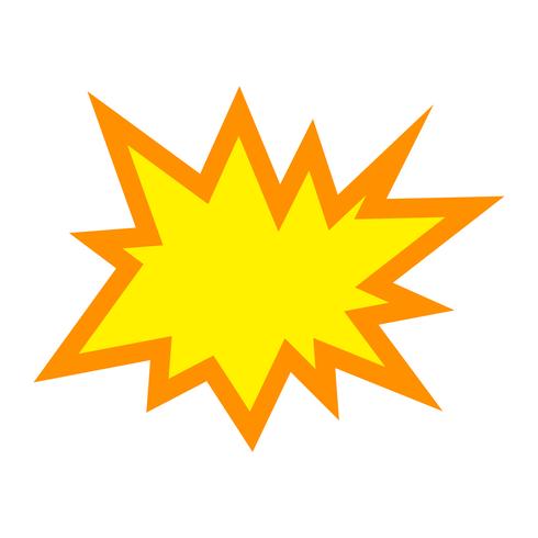 icône de vecteur d&#39;explosion