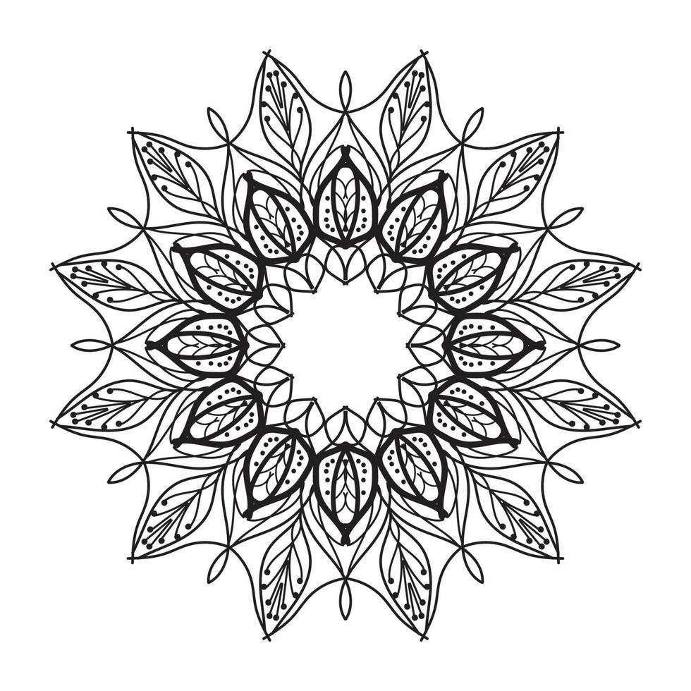 motif circulaire en forme de mandala vecteur