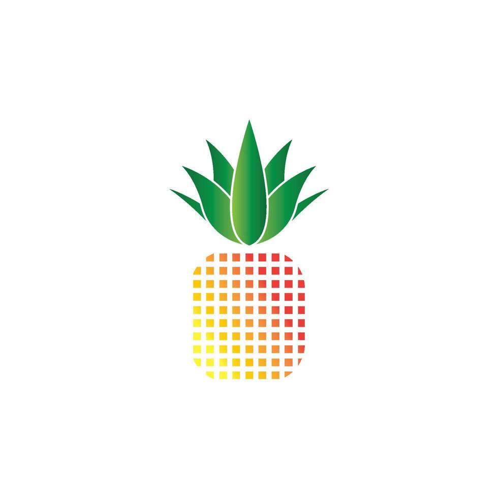fond d'illustration vectorielle logo ananas vecteur