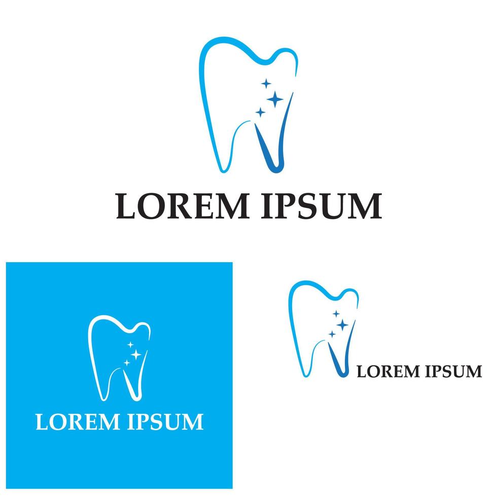 conception de logo dentaire modèle vector illustration icône