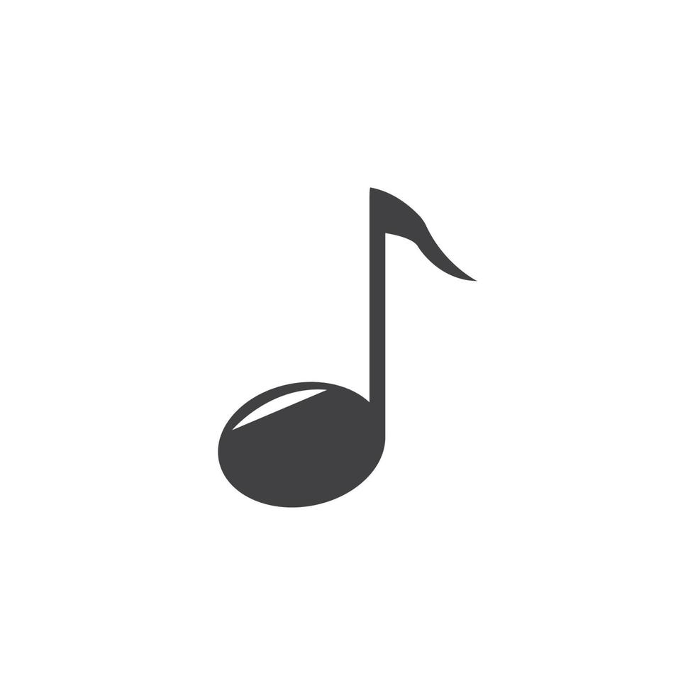 conception de note de musique icône vector illustration