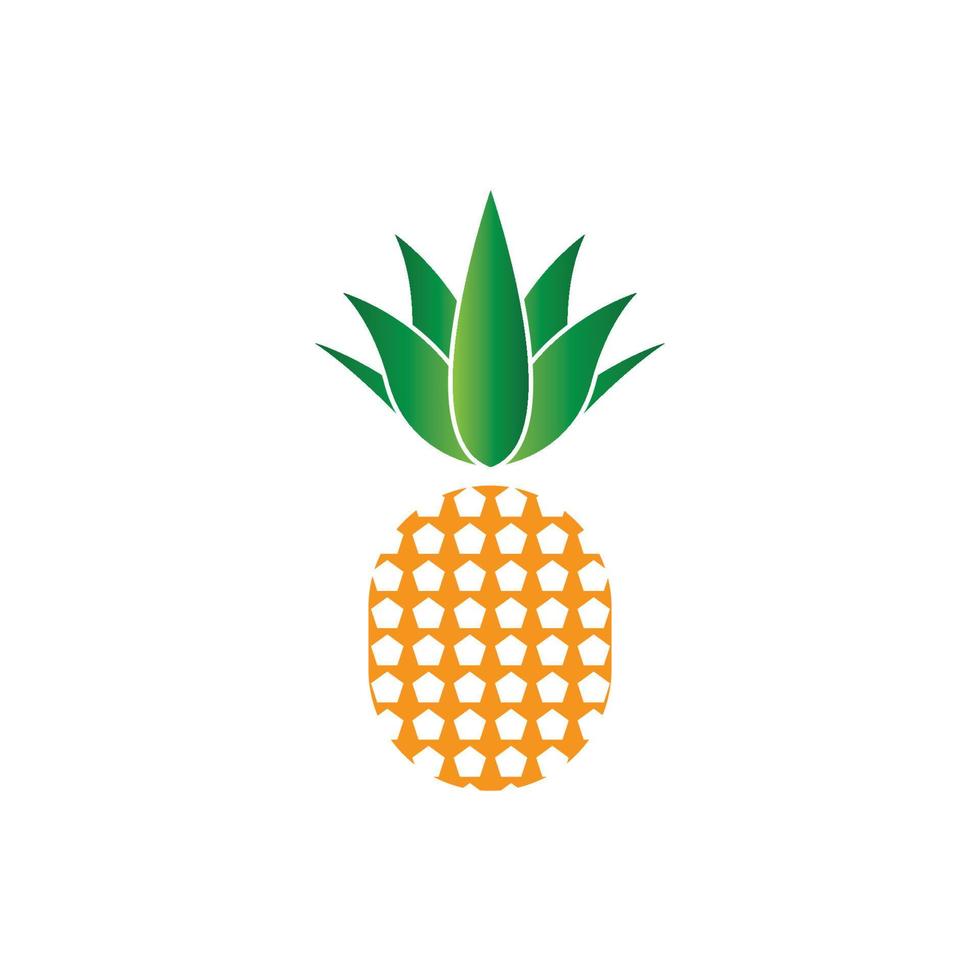 fond d'illustration vectorielle logo ananas vecteur