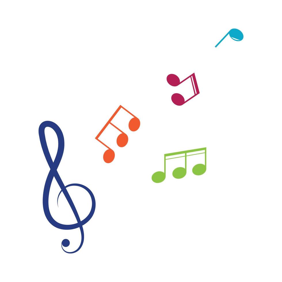 conception de note de musique icône vector illustration